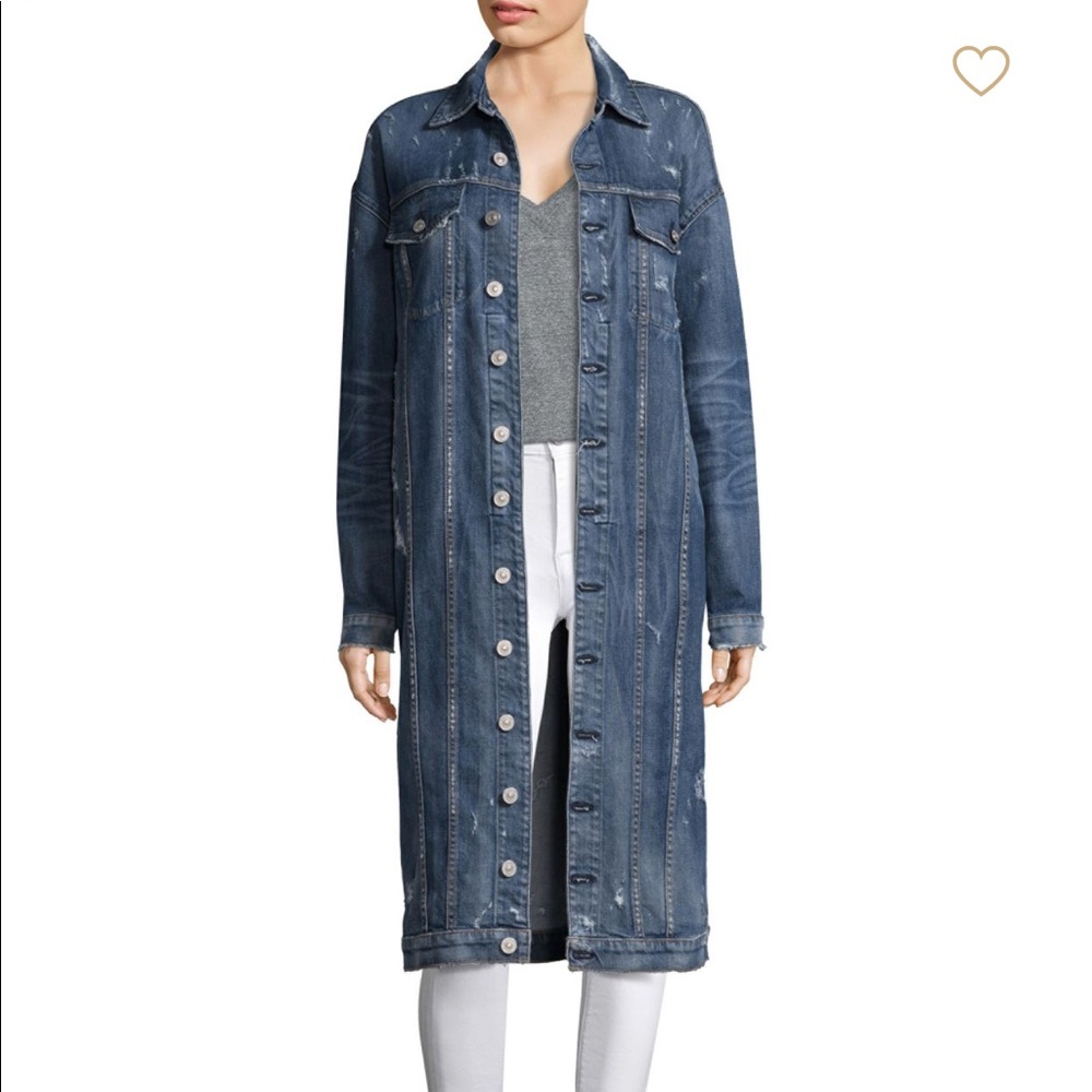 HUDSON Long Denim Duster Jacket